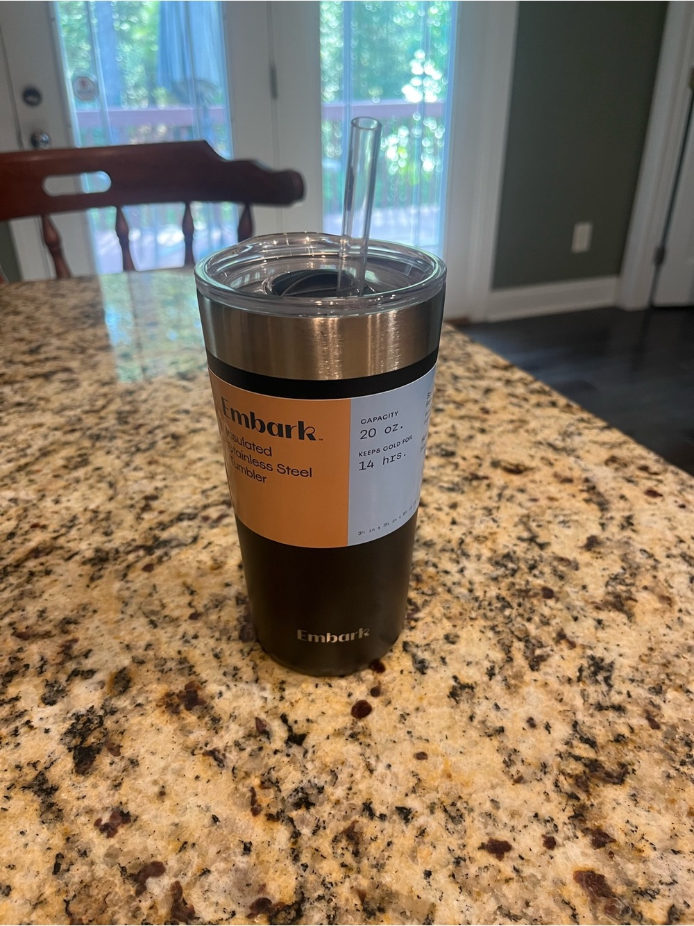 Embark 20 oz Insulated Stainless Steel Tumbler - Black